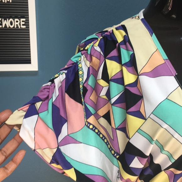 Draw-String Deep V Dress - Picture 3 of 6